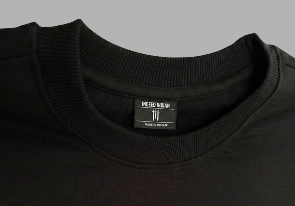INDEED INDIAN YO Oversized French Terry T-shirt