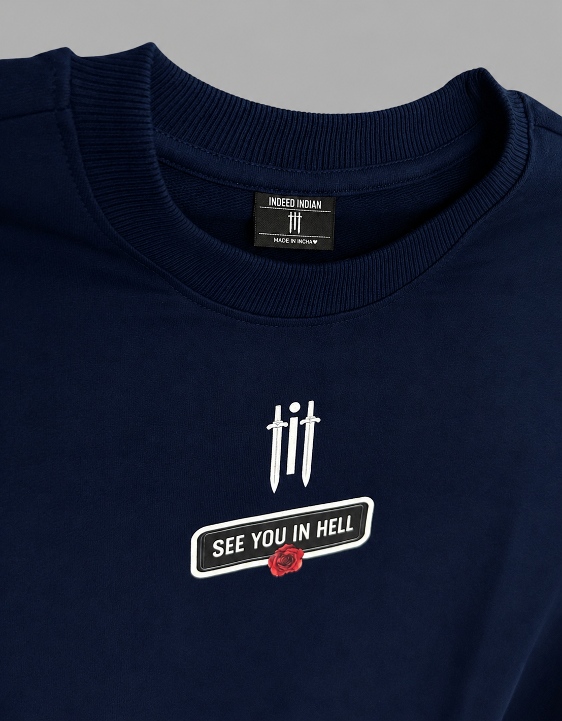 INDEED INDIAN See You In Hell Oversized French Terry T-shirt