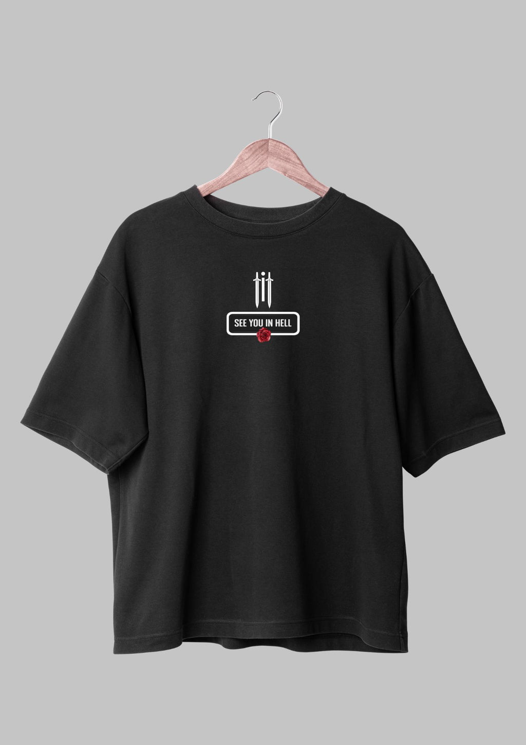 INDEED INDIAN See You In Hell Oversized French Terry T-shirt