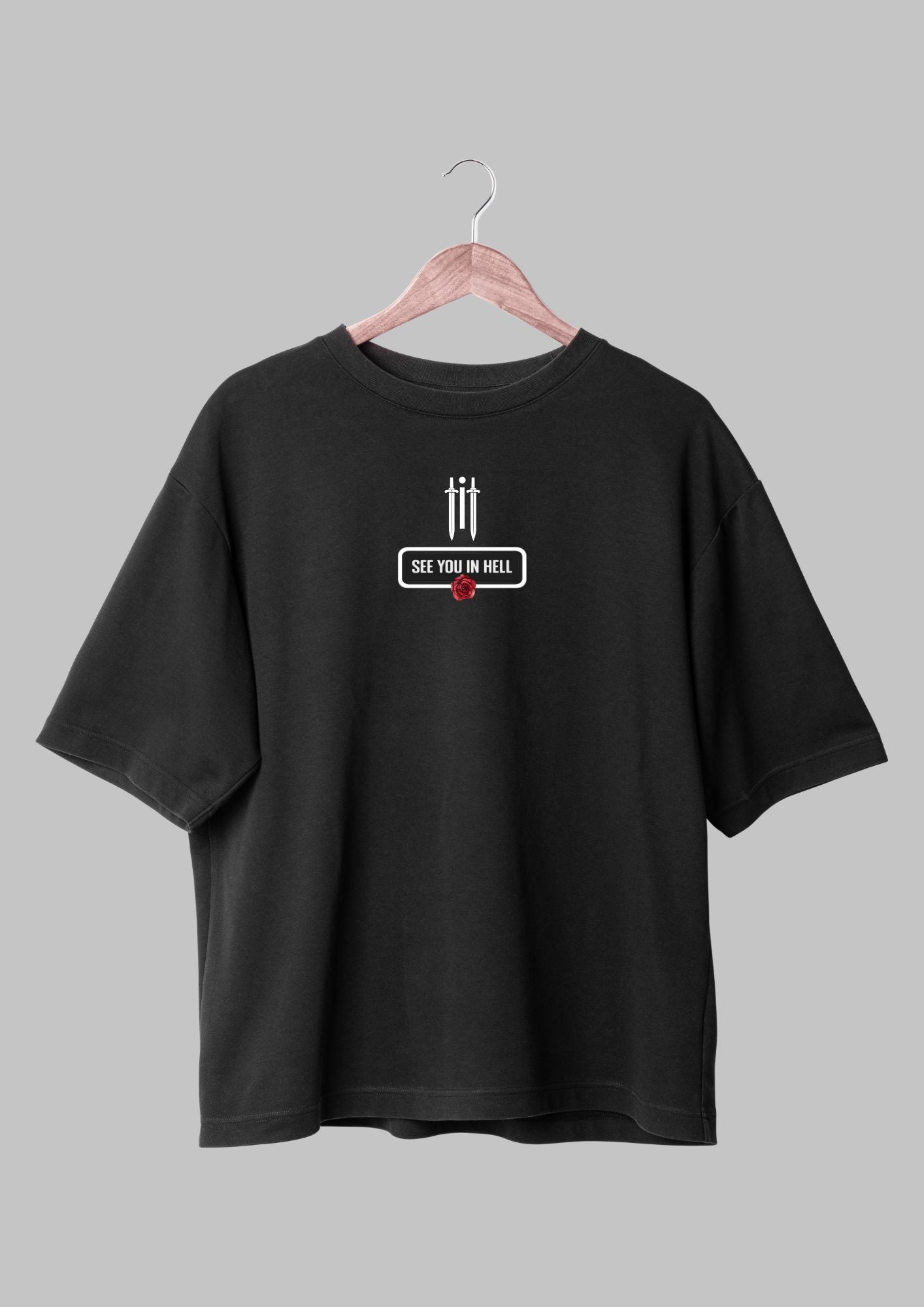 INDEED INDIAN See You In Hell Oversized French Terry T-shirt