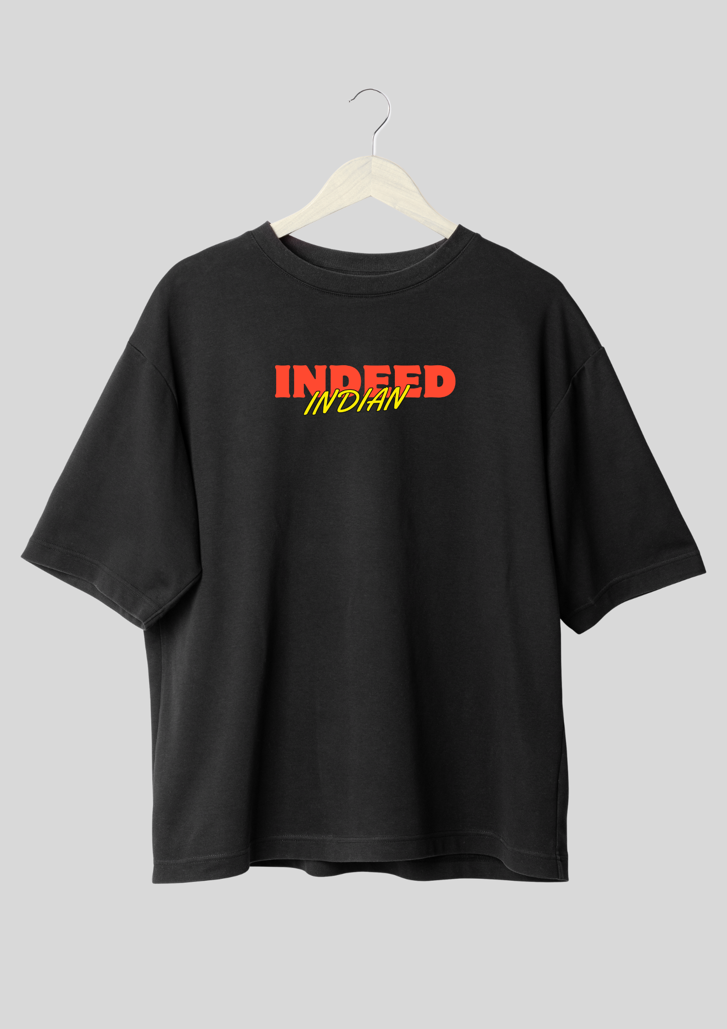INDEED INDIAN YO Oversized French Terry T-shirt